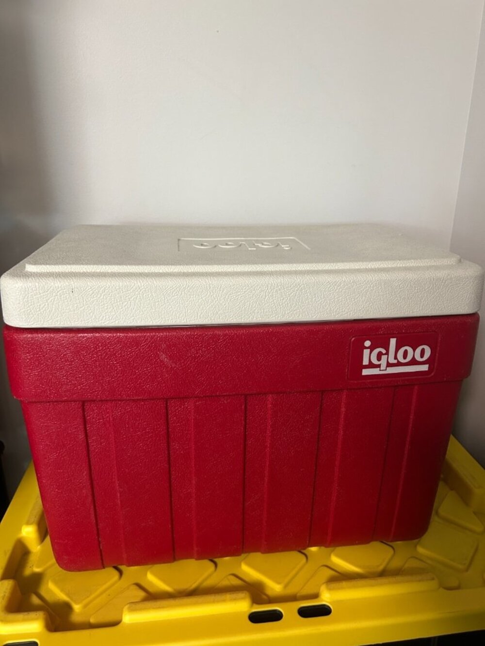 Vintage Cooler by IGLOO - Red- Mid Century 19x17
